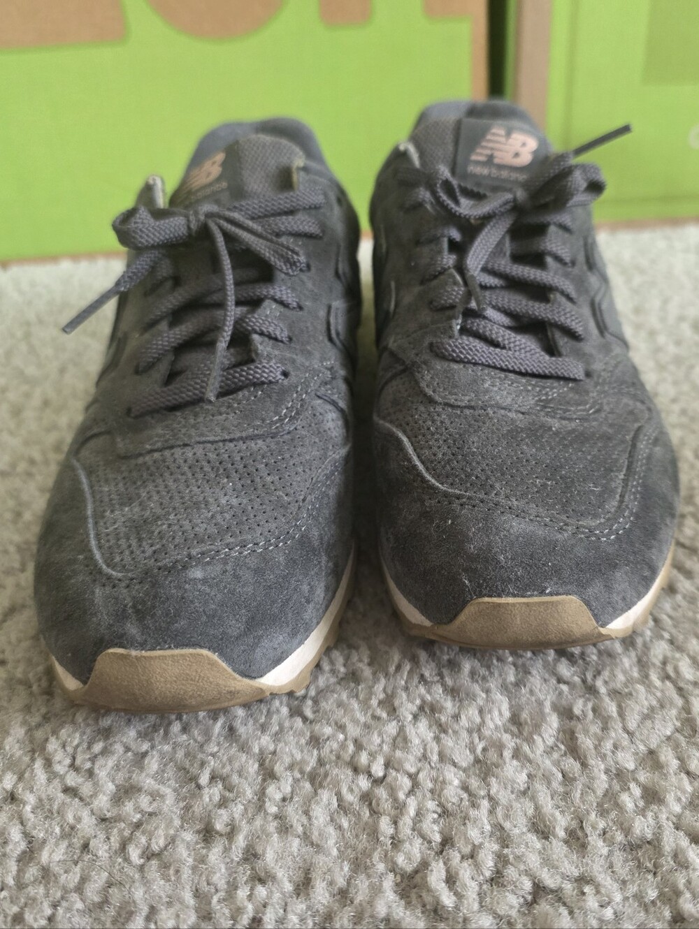 New Balance Gray Sneakers with Patterned Insole